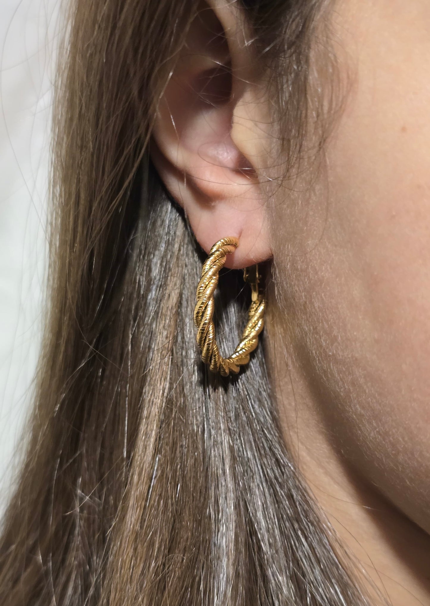 Boucles d'oreilles tressées