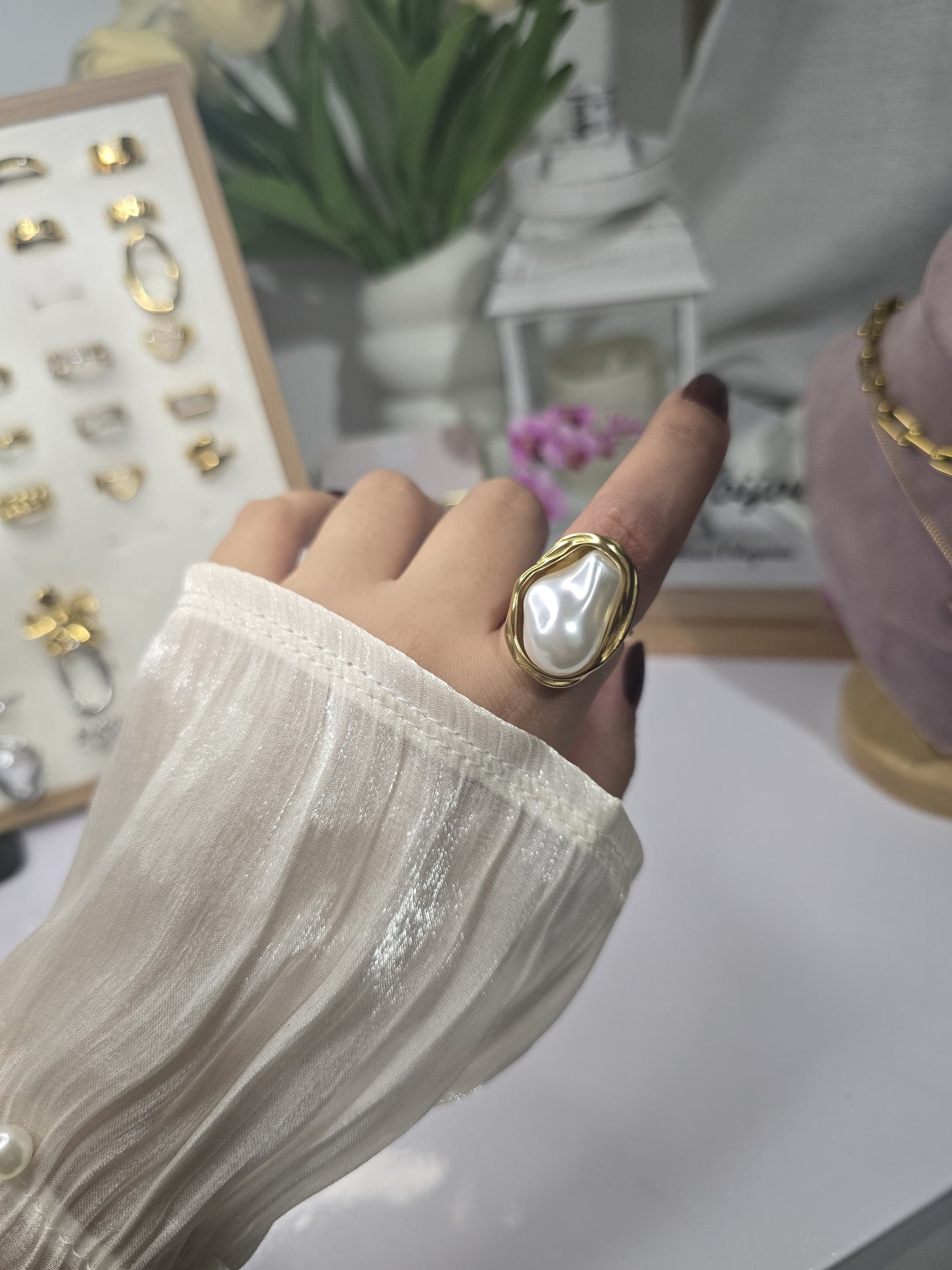 Anello Perla