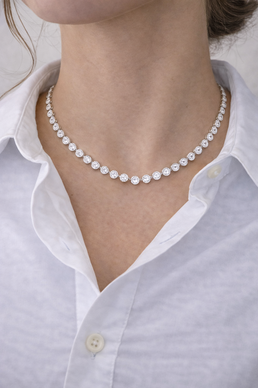 Collana Crystal silver