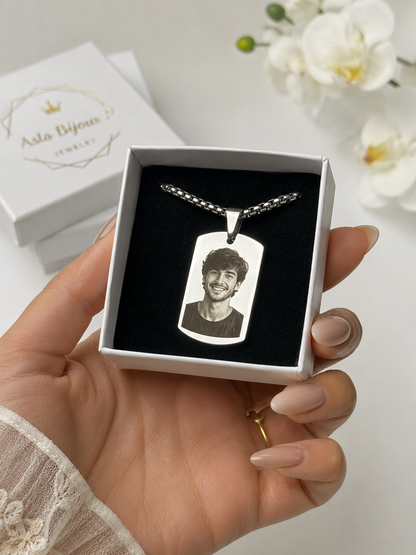 Collana Ciondolo Targhetta Personalizzata