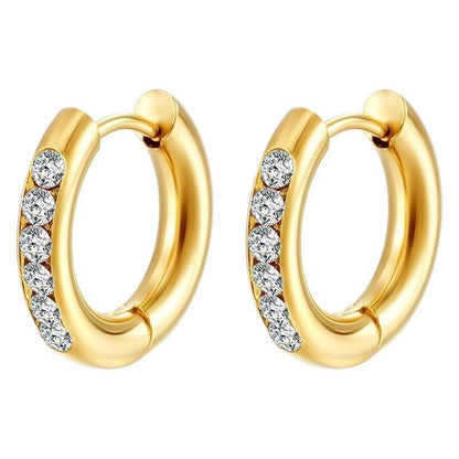 Orecchini a Cerchio con zirconi