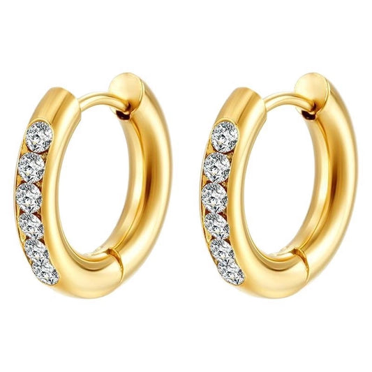 Orecchini a Cerchio con zirconi