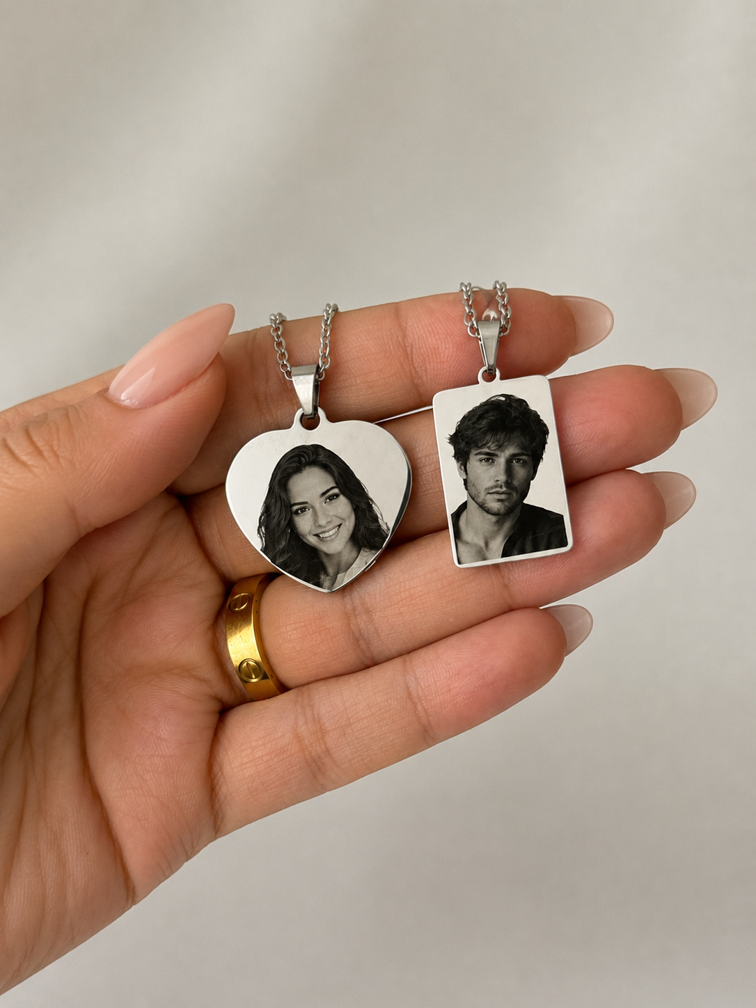 Collana Cuore con Foto e Dedica Personalizzata