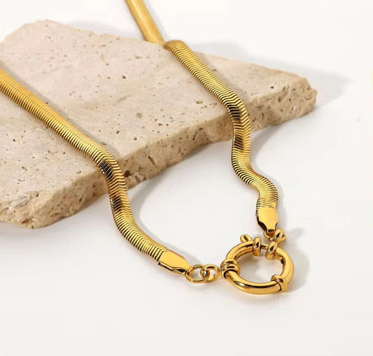 Collana Snake spessa