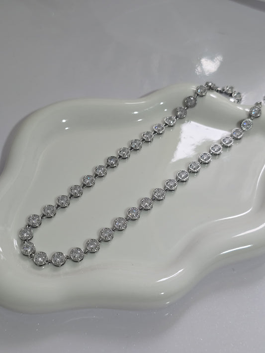 Collana Crystal silver