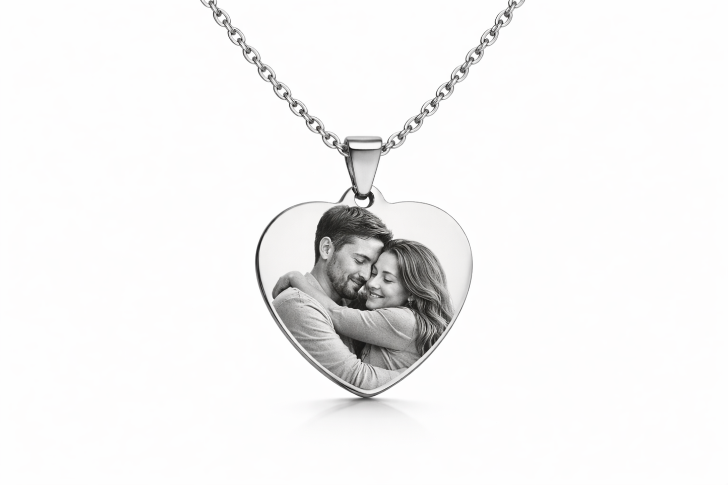Collana Cuore con Foto e Dedica Personalizzata