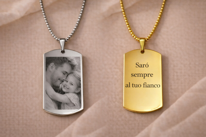 Collana Ciondolo Targhetta Personalizzata