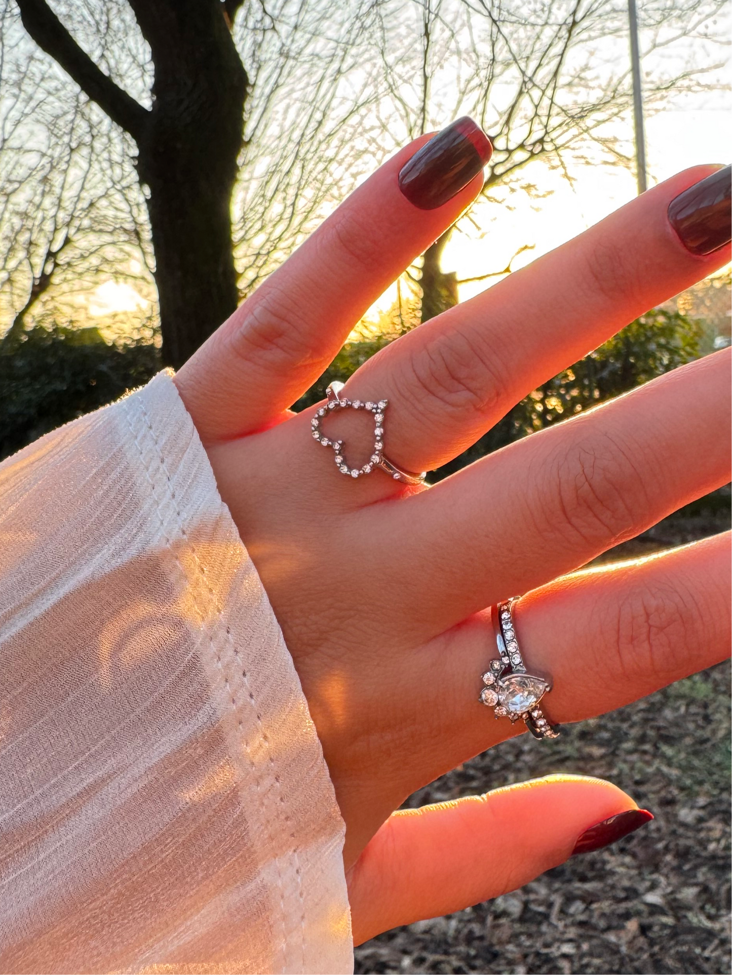 Anello Cuore di Cristallo