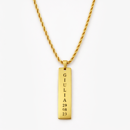 Collana Ricordo Inciso