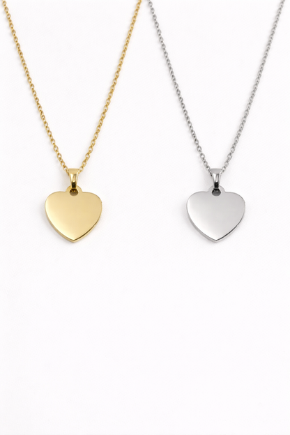 Collana Cuore Inciso