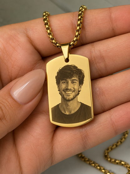Collana Ciondolo Targhetta Personalizzata