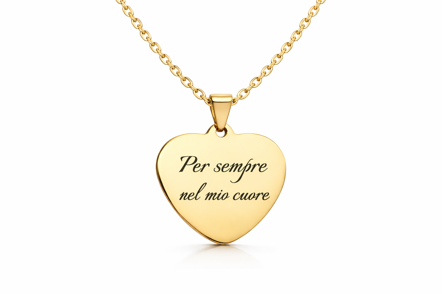 Collana Cuore con Foto e Dedica Personalizzata