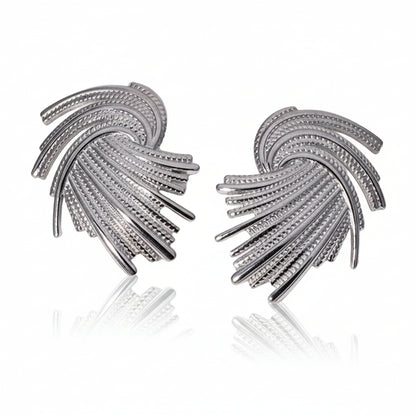 Orecchini Plissé silver