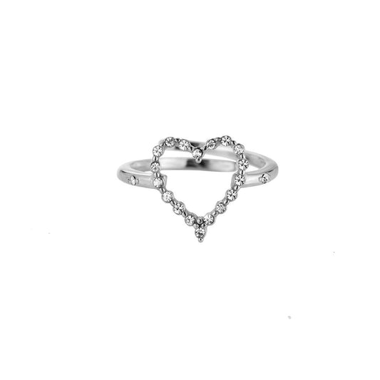 Anello Cuore di Cristallo