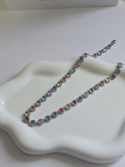 Collana Crystal silver