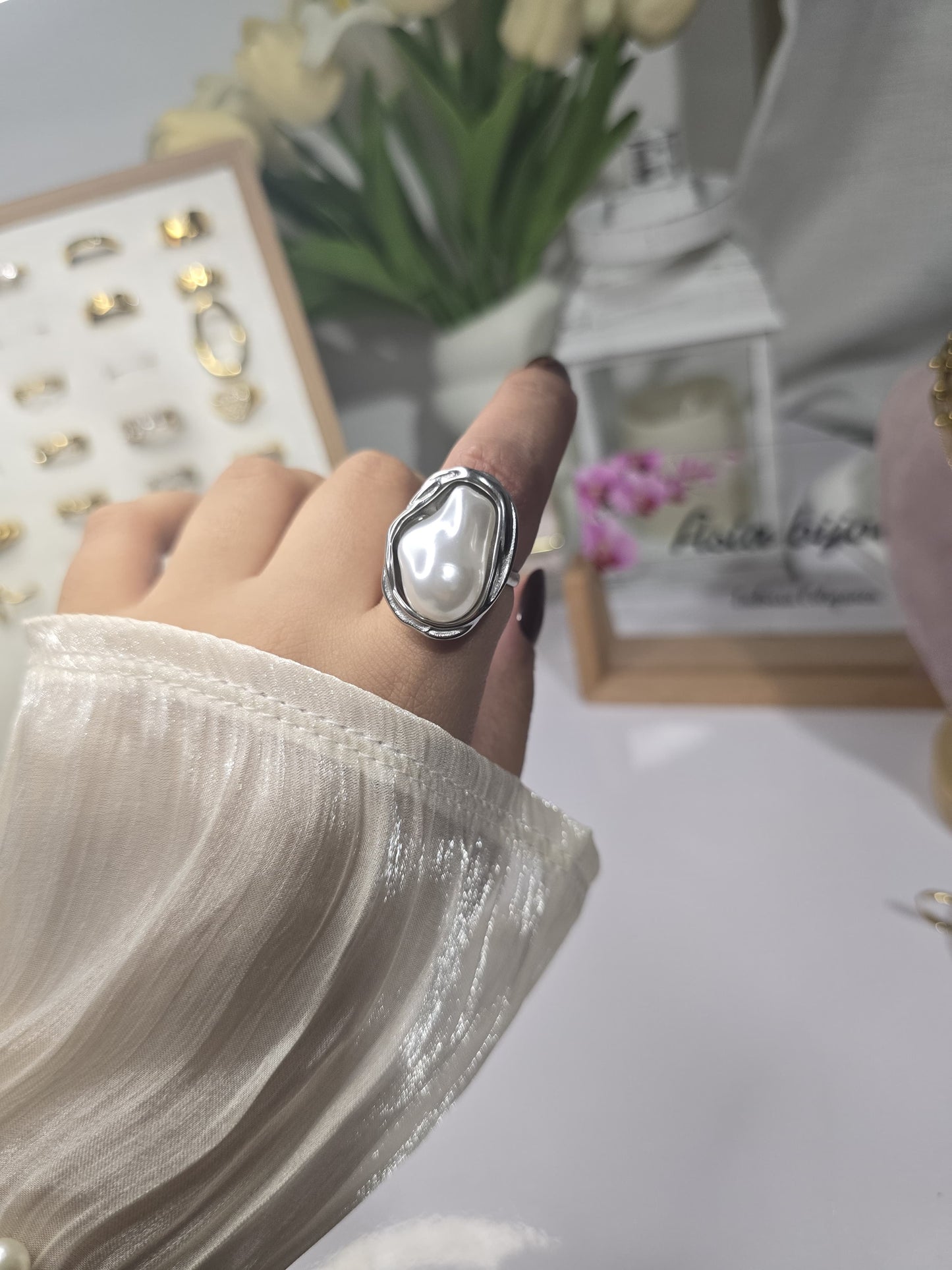 Anello Perla
