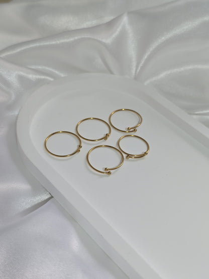 Set di 5 ferma anelli