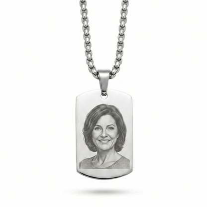 Collana Ciondolo Targhetta Personalizzata