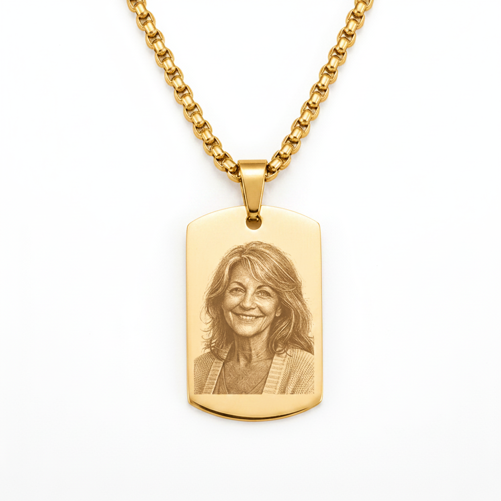 Collana Ciondolo Targhetta Personalizzata