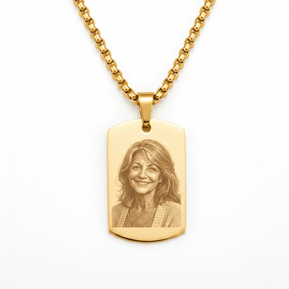 Collana Ciondolo Targhetta Personalizzata