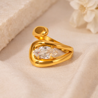 Anello Goccia Avvolgente