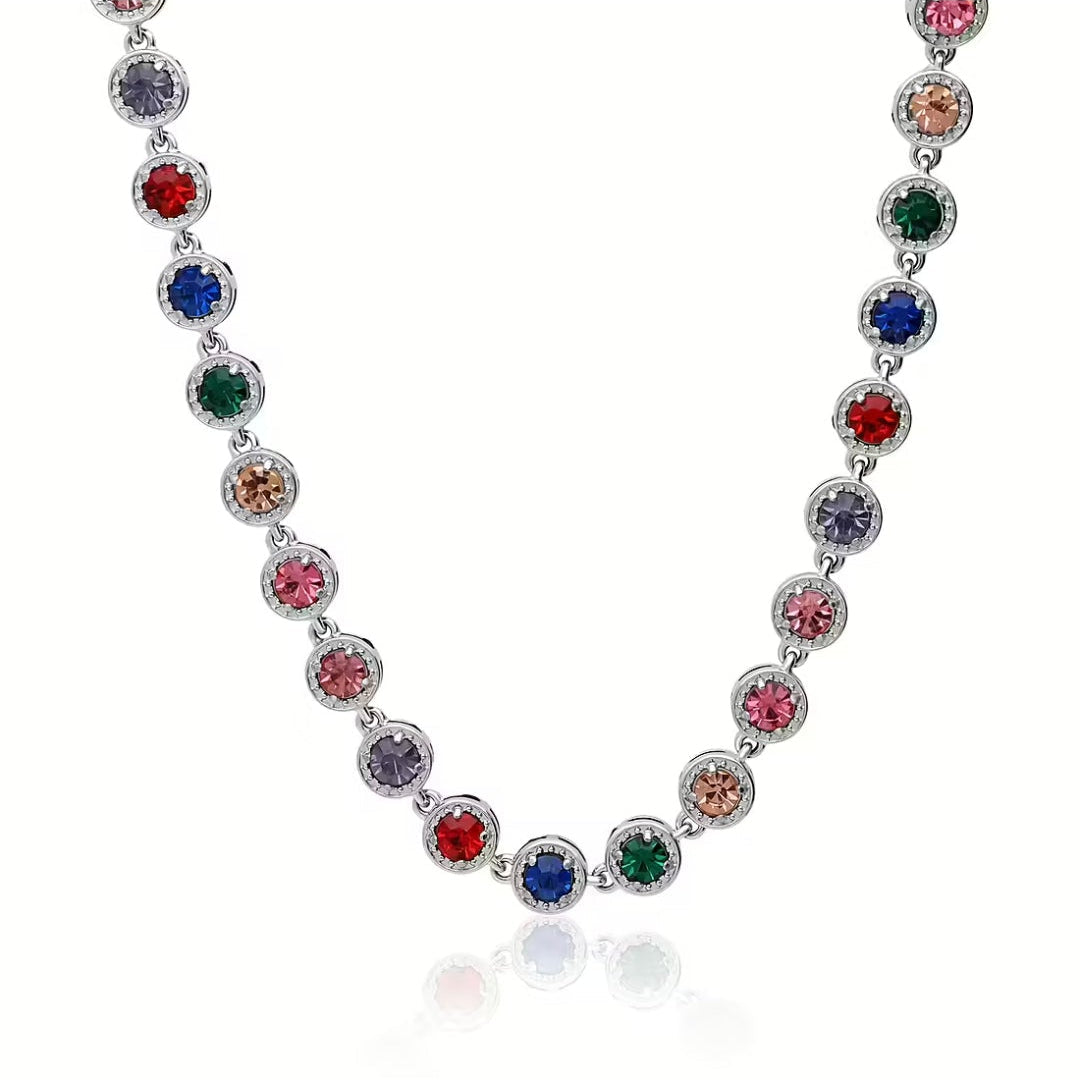 Collana Crystal silver