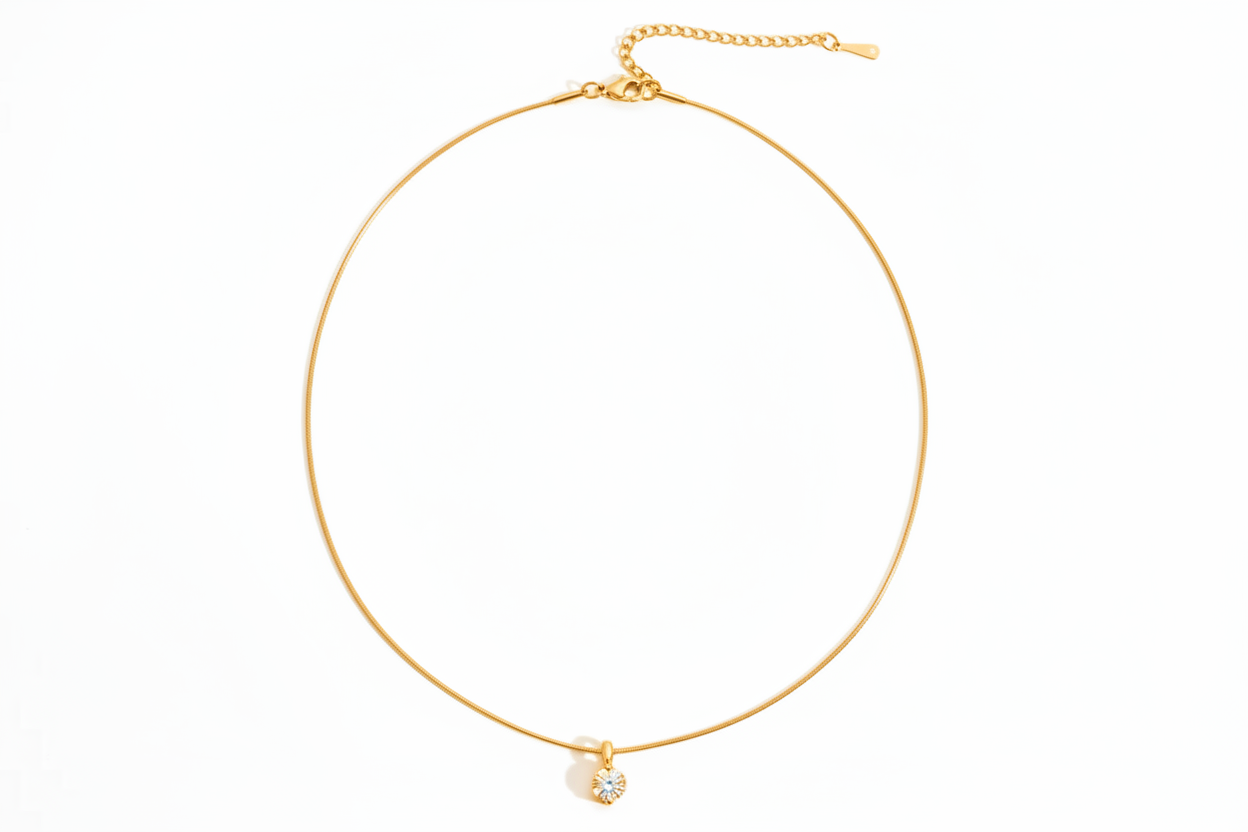 Collana Punto Luce Solitario