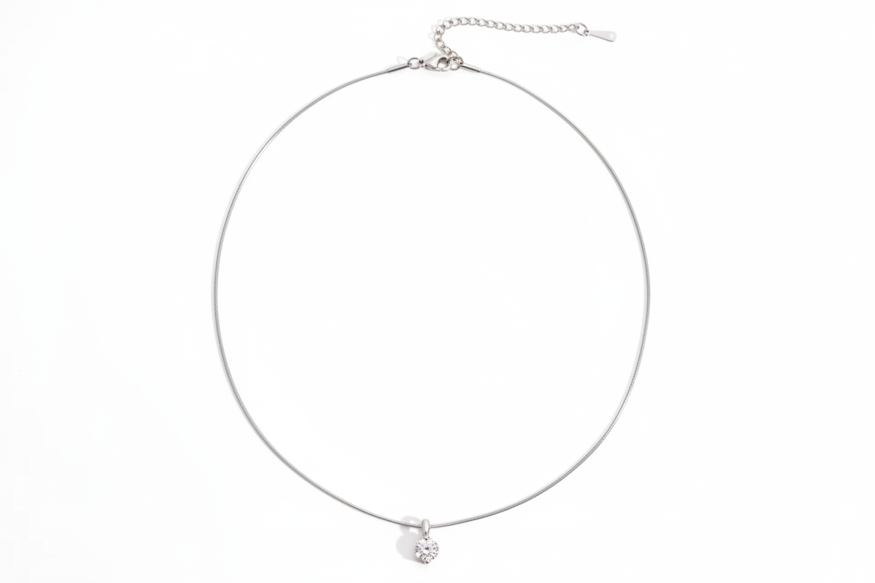 Collana Punto Luce Solitario