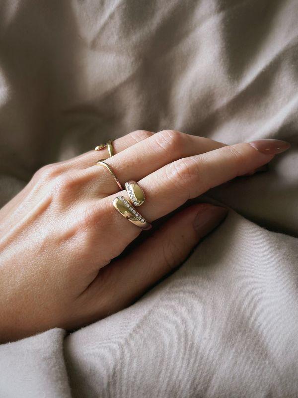 Anello Abbraccio Dorato